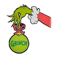 Decoración Navideña para Puertas y Paredes del Grinch Dr Seuss